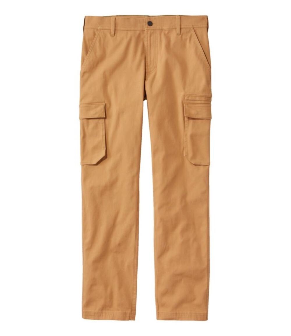 NWT L.L. Bean Men’s BeanFlex Canvas Pants Cargo 2.0 Standard Fit Barley 38 x 32